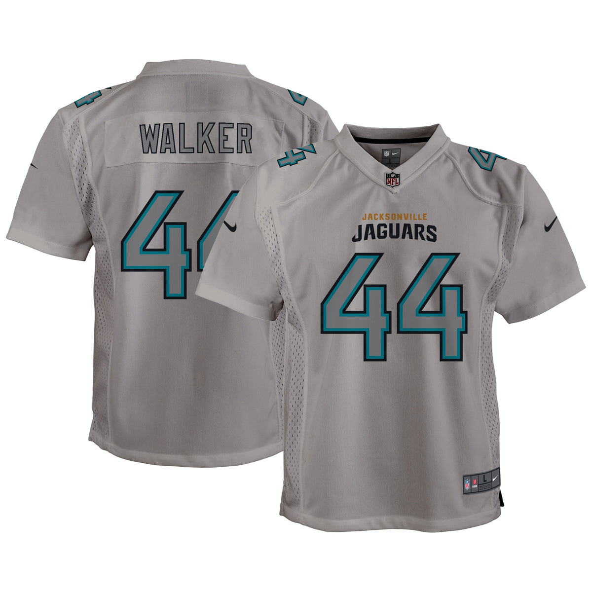 Travon Walker Jacksonville Jaguars Nike Youth Atmosphere Game Jersey Gray
