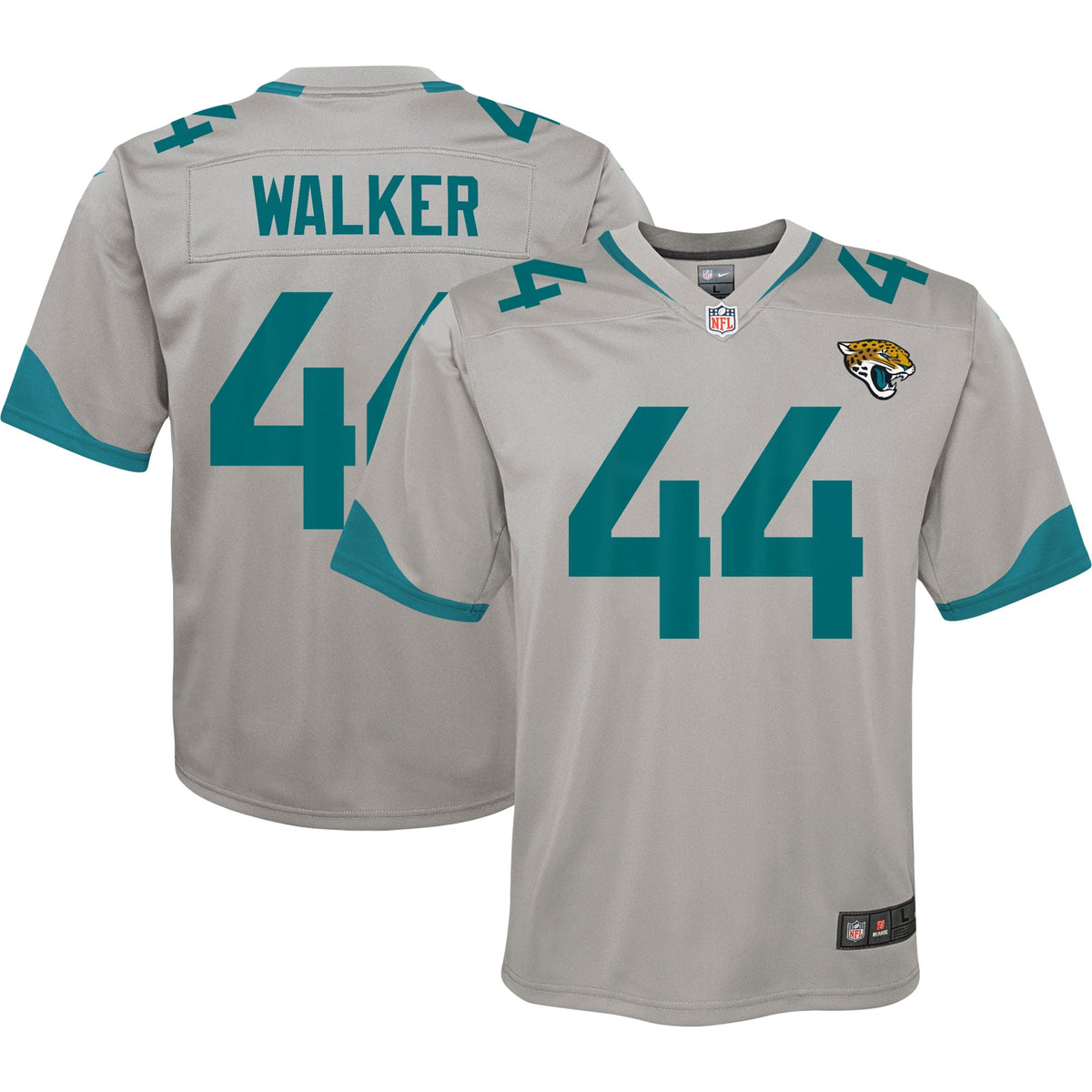 Travon Walker Jacksonville Jaguars Nike Youth Inverted Game Jersey Silver
