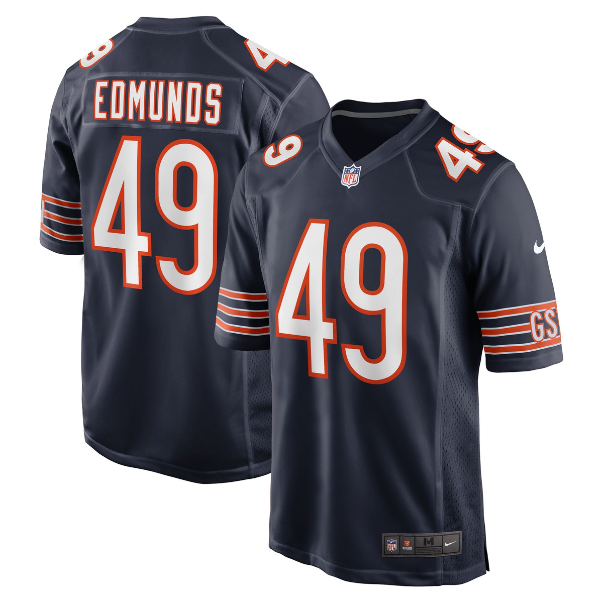 Tremaine Edmunds Chicago Bears Nike Game Player Jersey Navy