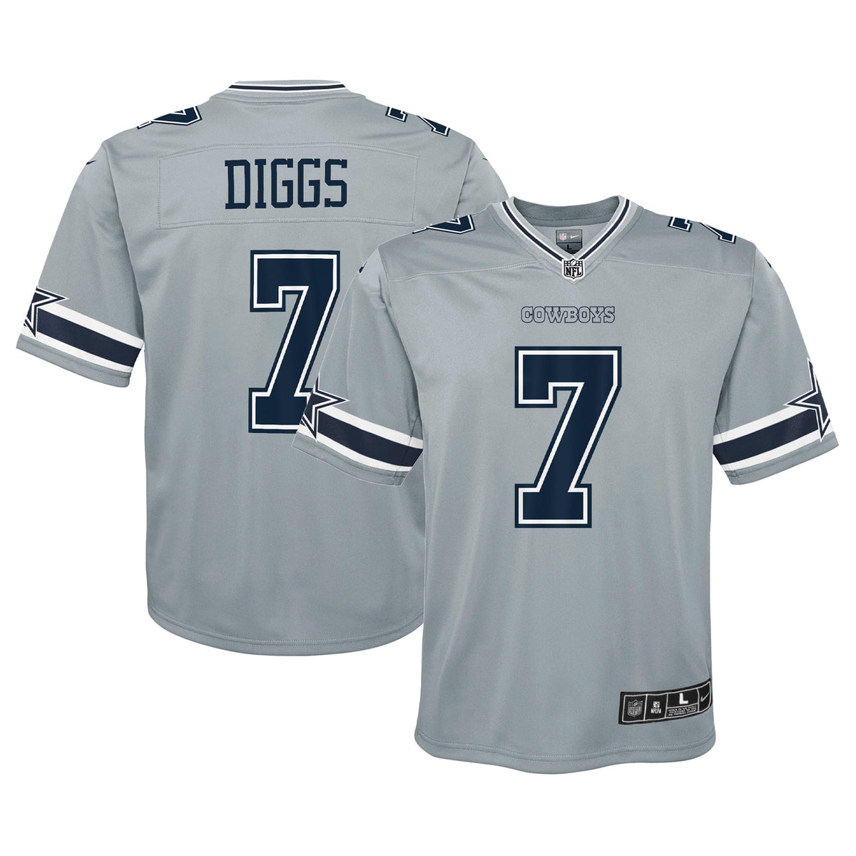 Trevon Diggs Dallas Cowboys Nike Youth Inverted Game Jersey Silver