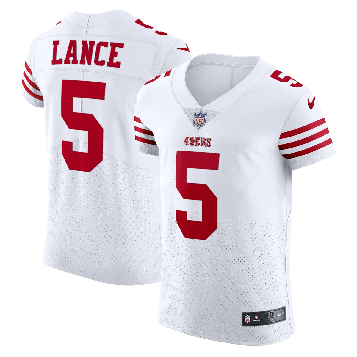 Trey Lance San Francisco 49ers Nike Vapor Elite Jersey White