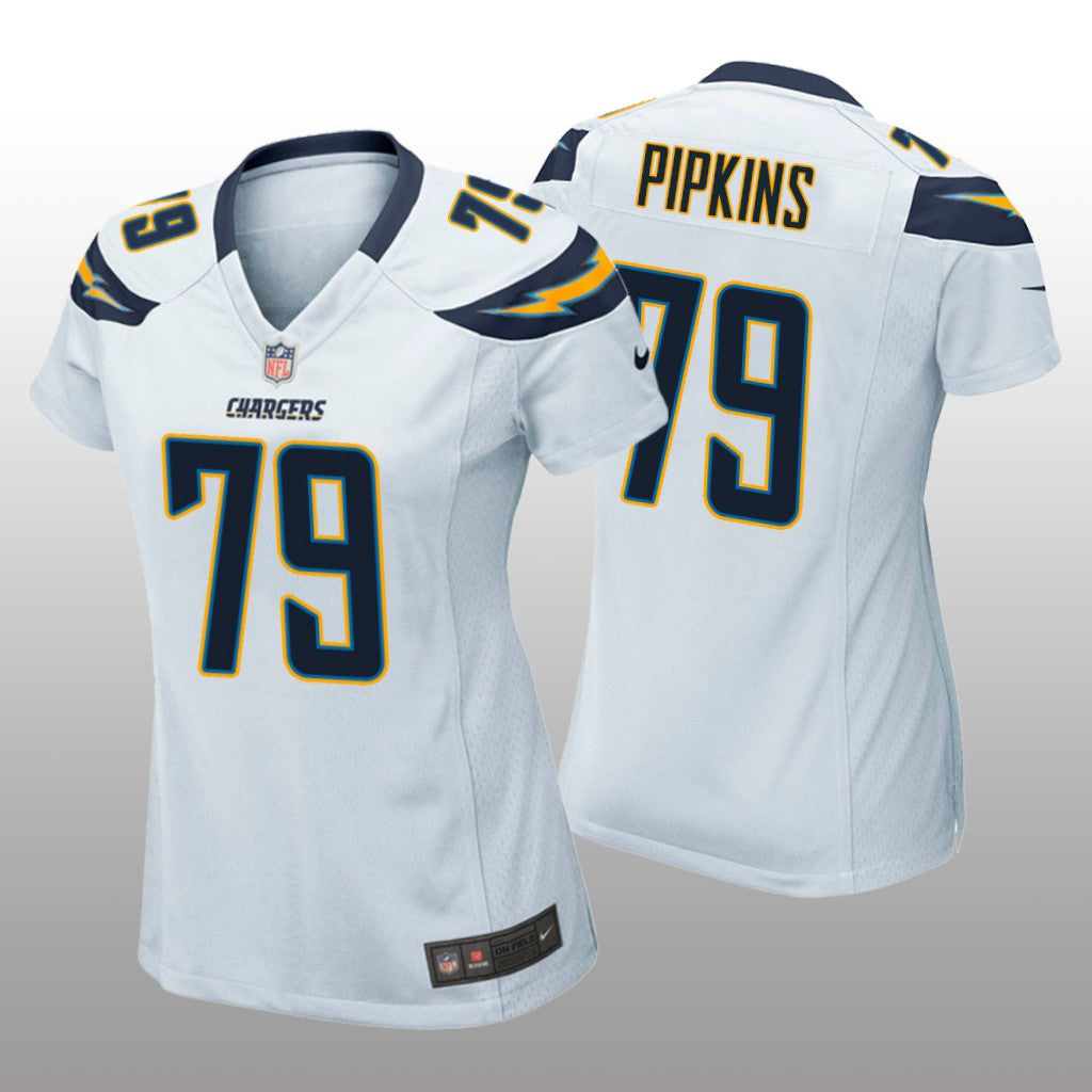 Trey Pipkins Los Angeles Chargers White Draft Game Jersey