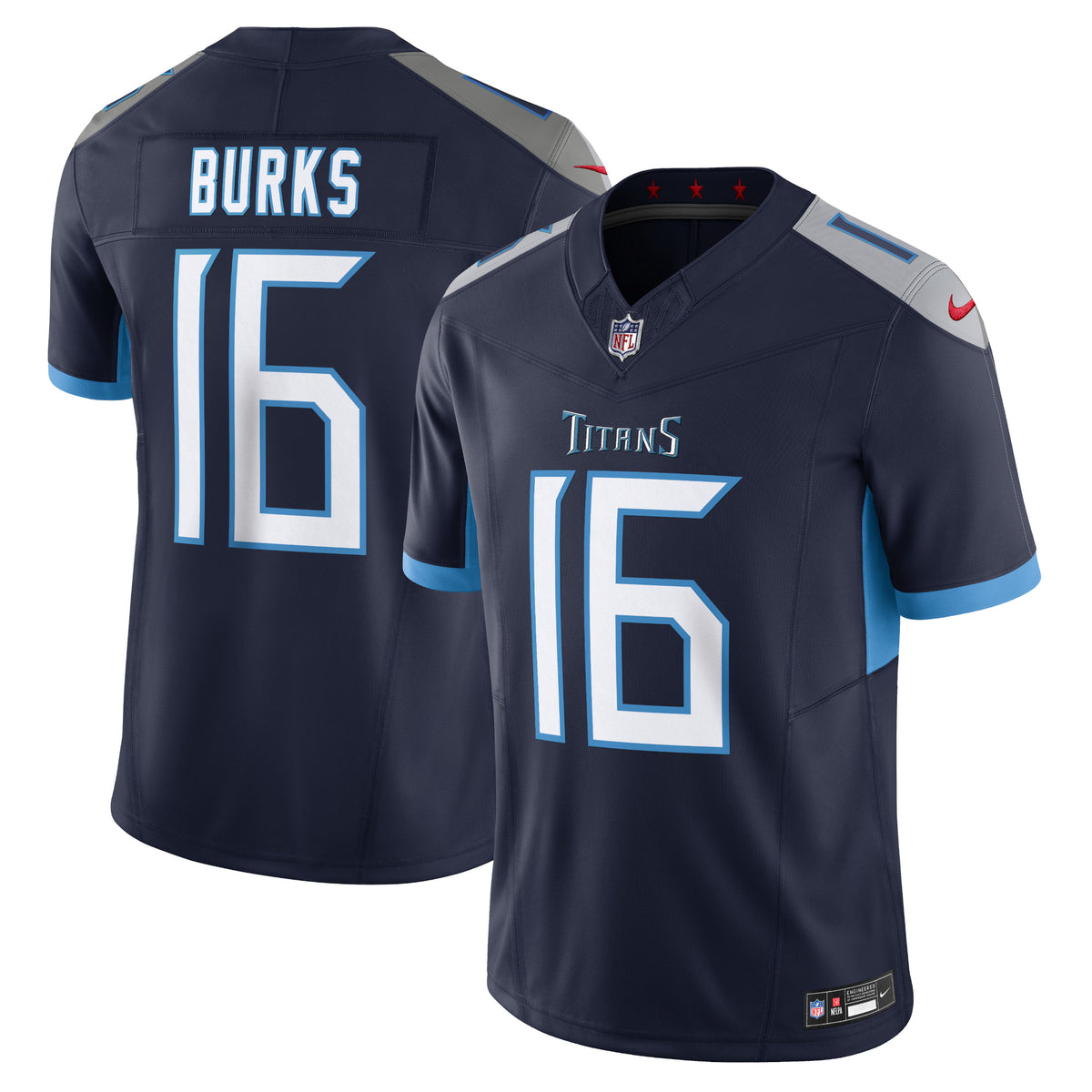 Treylon Burks Tennessee Titans Nike Vapor F.U.S.E. Limited Jersey Navy