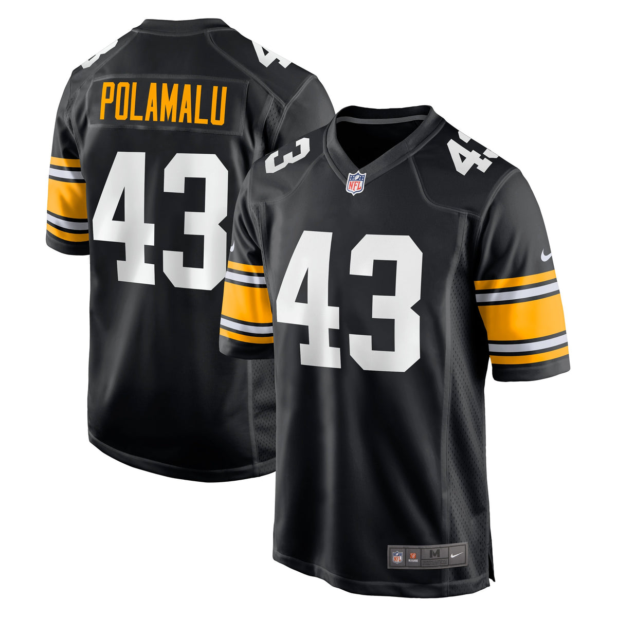 Troy Polamalu Pittsburgh Steelers Nike Retired Player Jersey Black