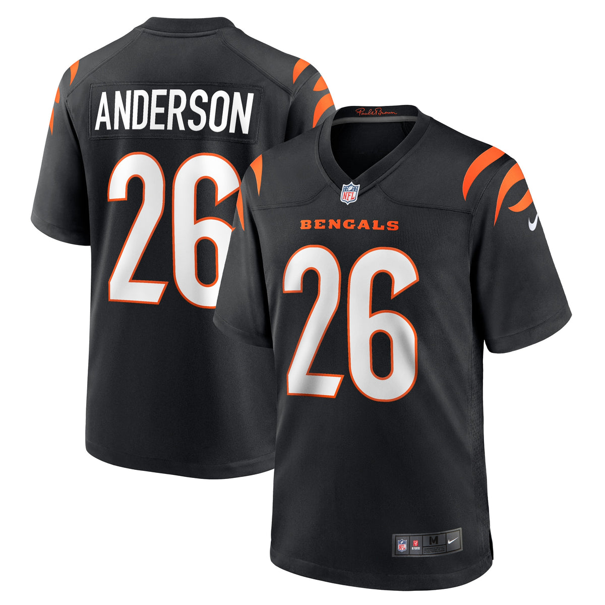 Tycen Anderson Cincinnati Bengals Nike Game Player Jersey Black
