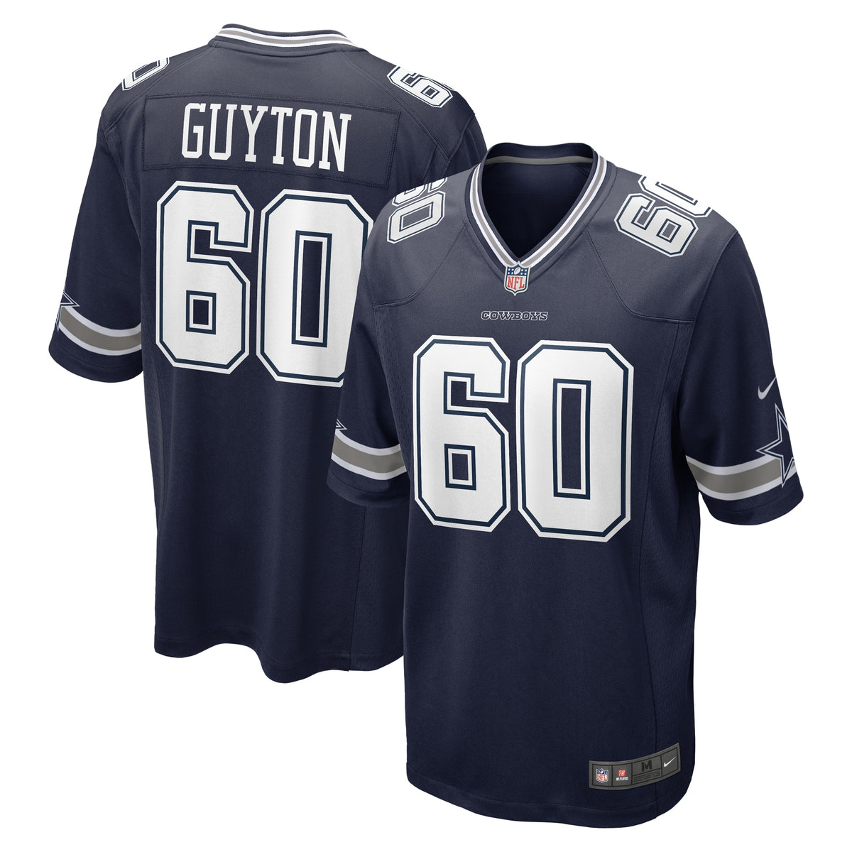 Tyler Guyton Dallas Cowboys Nike 2024 NFL Draft First Round Pick Player Game Jersey Navy