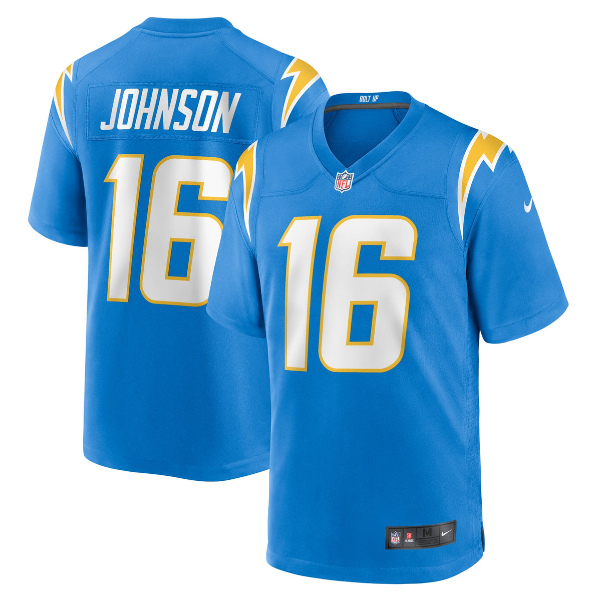 Tyler Johnson Los Angeles Chargers Nike Team Game Jersey Powder Blue