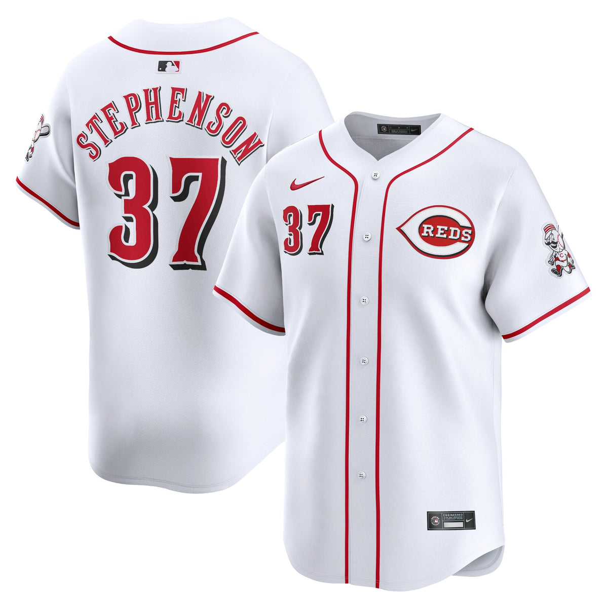 Tyler Stephenson Cincinnati Reds Nike Home Limited Player Jersey White