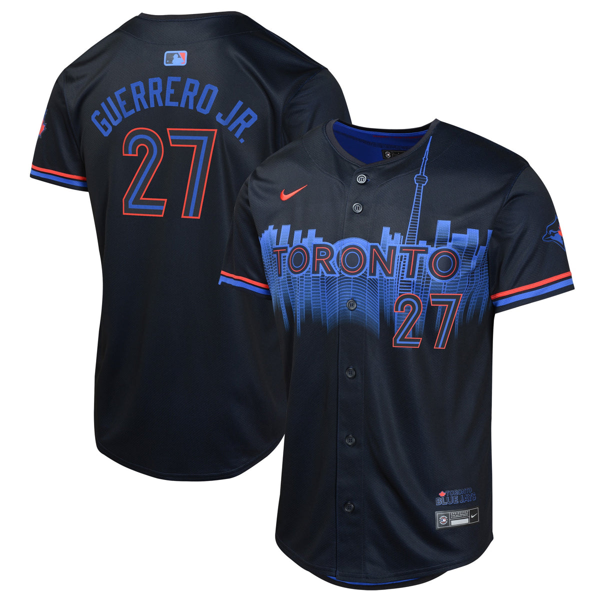 Vladimir Guerrero Toronto Blue Jays Nike Youth 2024 City Connect Limited Player Jersey Navy