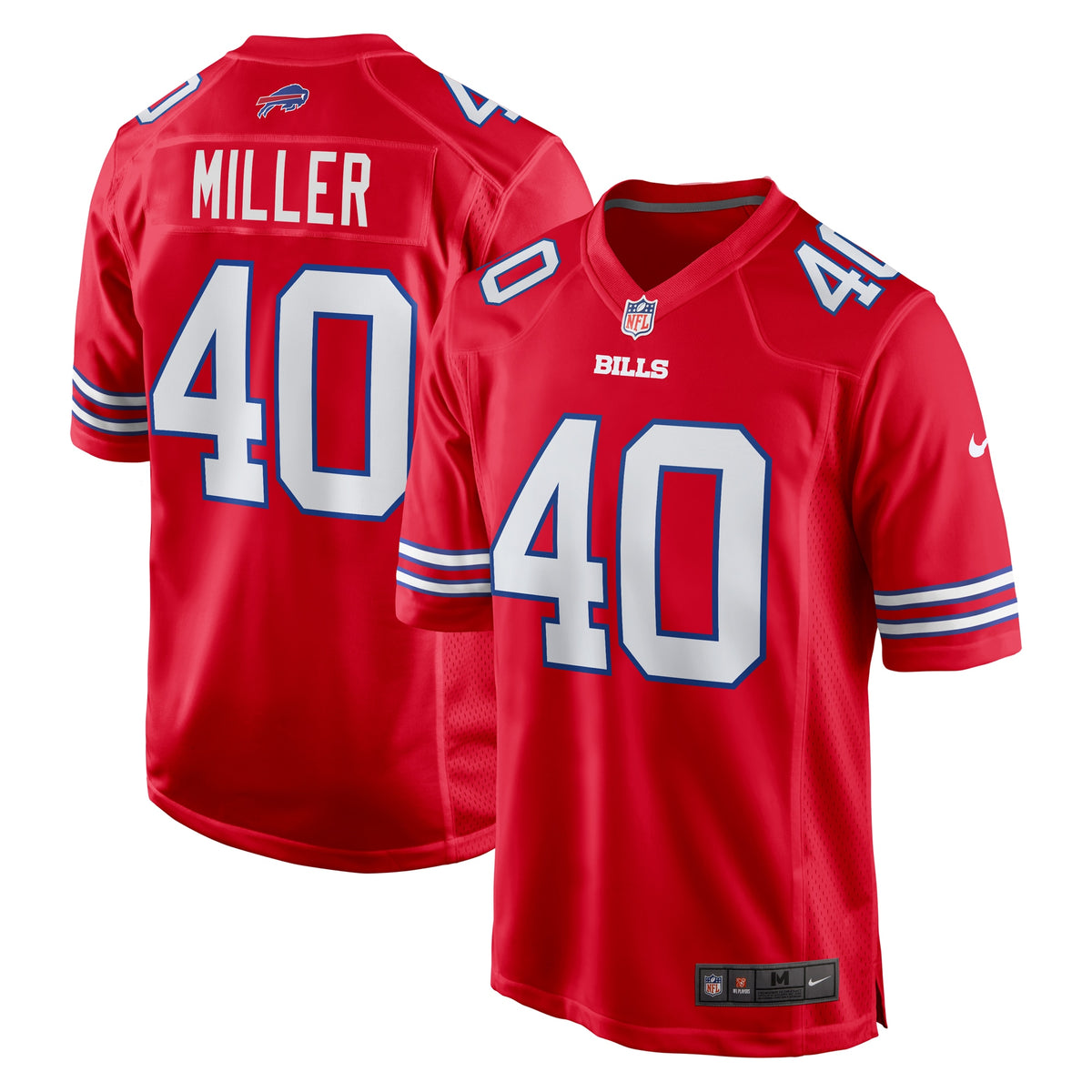 Von Miller Buffalo Bills Nike Alternate Game Jersey Red