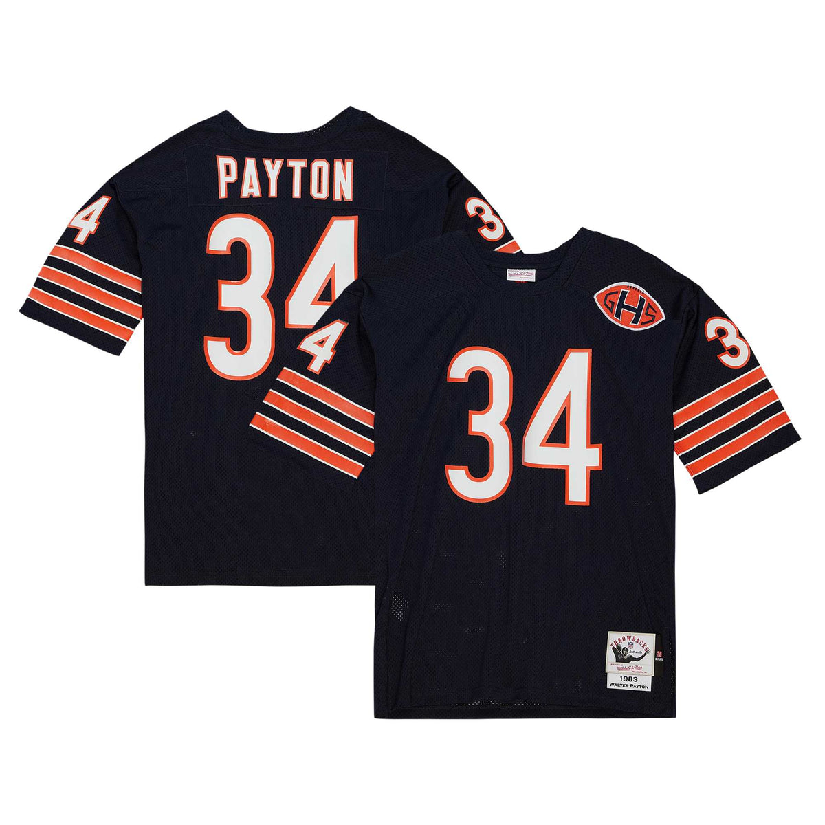 Walter Payton Chicago Bears 1983 Mitchell Ness Authentic Throwback Retired Player Jersey Navy