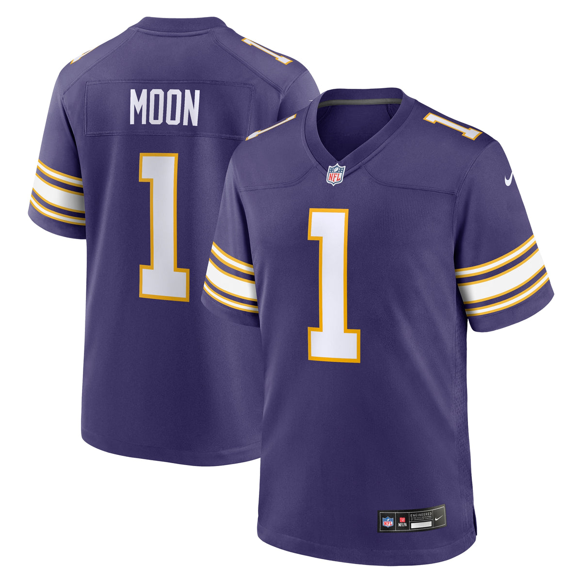 Warren Moon Minnesota Vikings Nike Classic Retired Player Game Jersey Purple