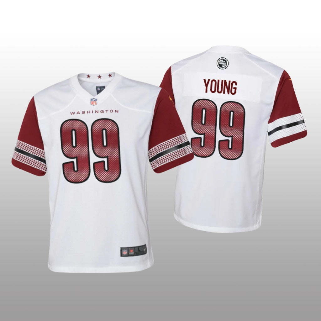 Washington Commanders Chase Young White Jersey Game Youth