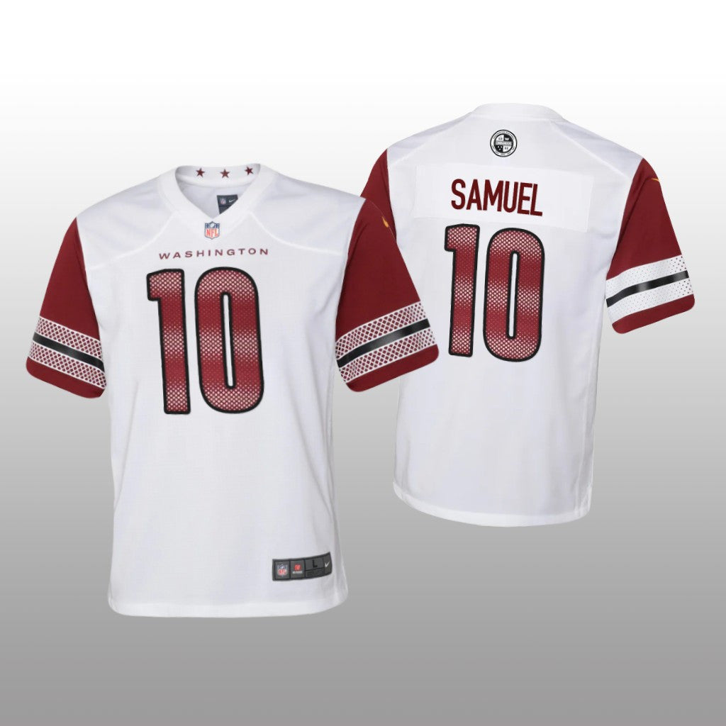Washington Commanders Curtis Samuel White Jersey Game Youth