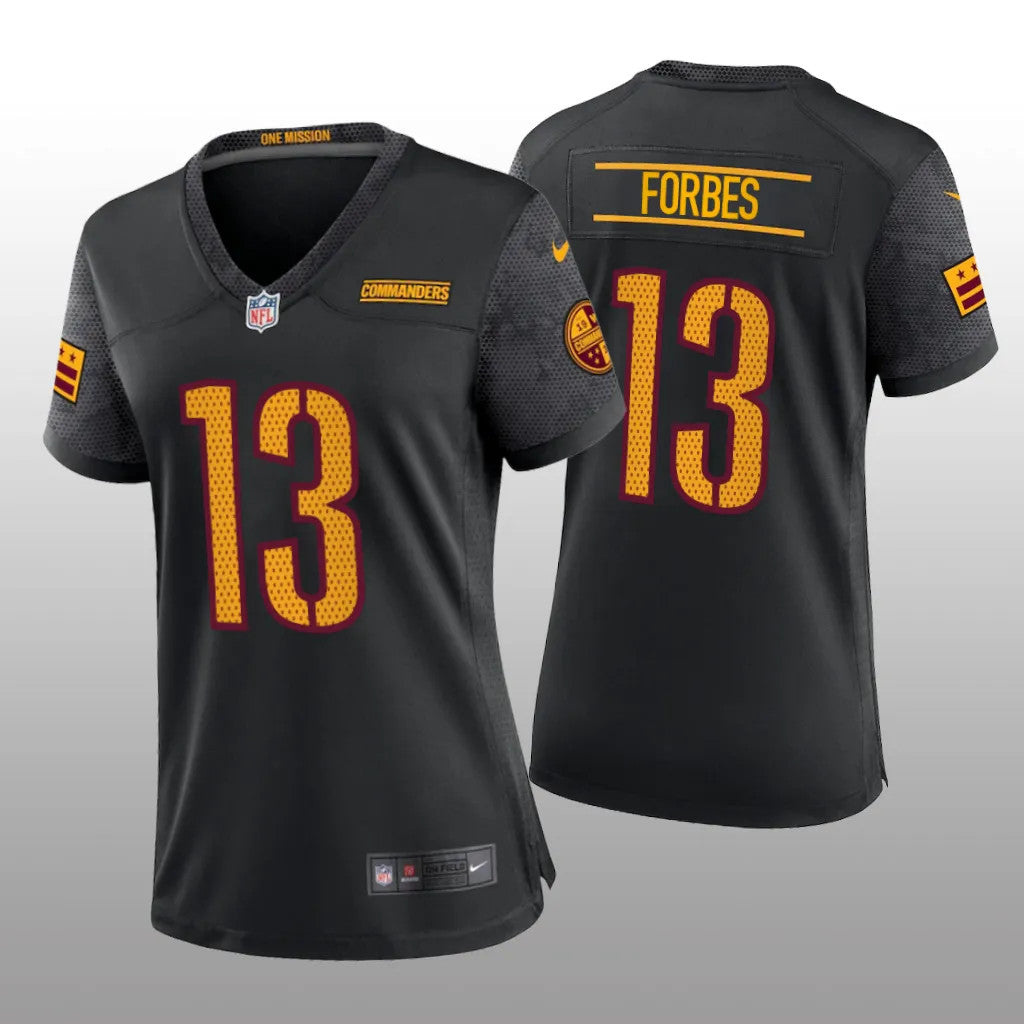 Washington Commanders Emmanuel Forbes Black Jersey Alternate Game Women's