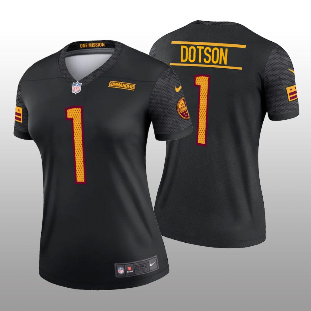 Washington Commanders Jahan Dotson Black Jersey Alternate Legend Women's