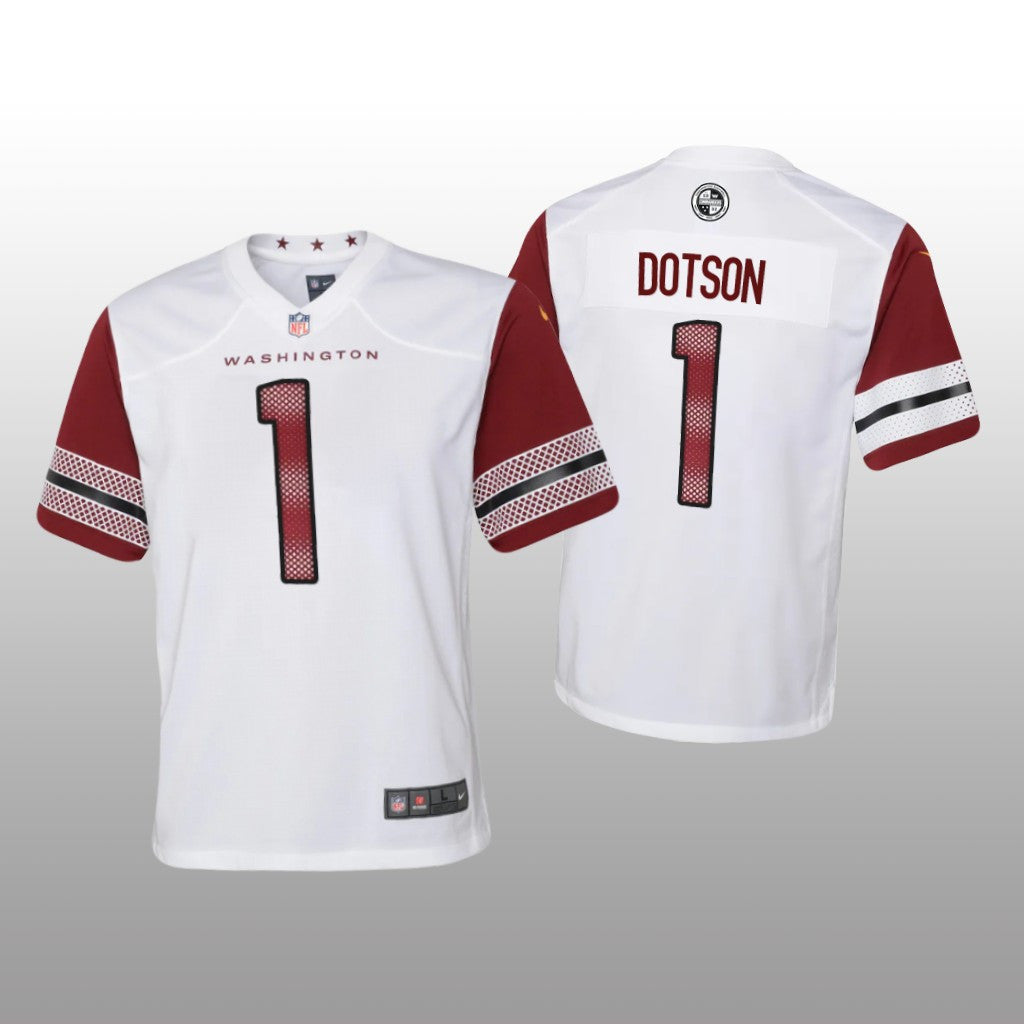 Washington Commanders Jahan Dotson White Jersey Game Youth