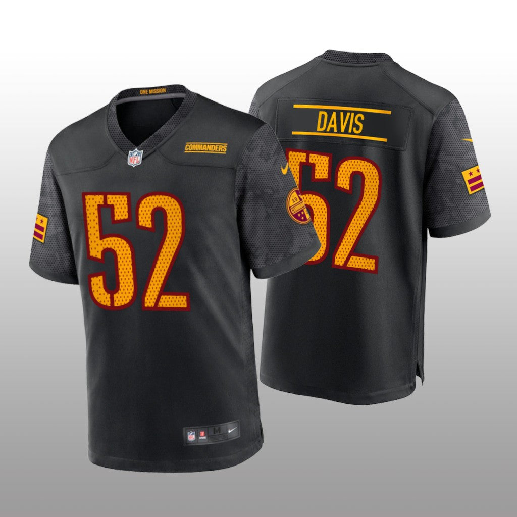 Washington Commanders Jamin Davis Black Jersey Alternate Game Youth