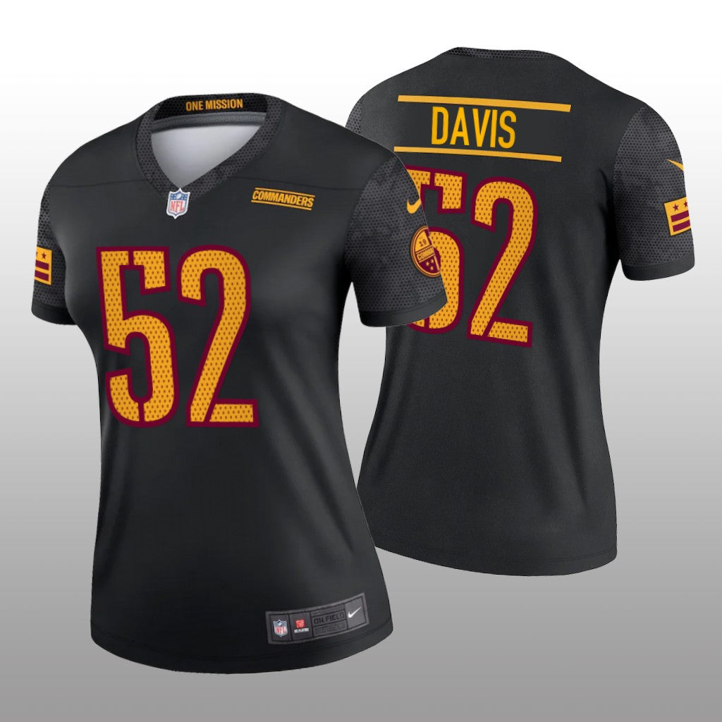 Washington Commanders Jamin Davis Black Jersey Alternate Legend Women's