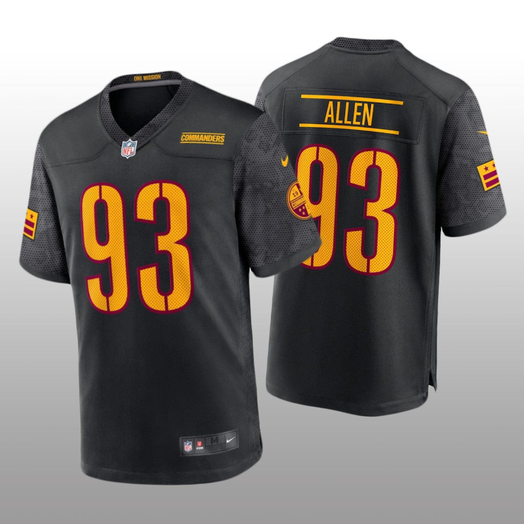 Washington Commanders Jonathan Allen Black Jersey Alternate Game Youth