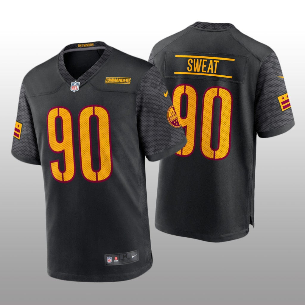 Washington Commanders Montez Sweat Black Jersey Alternate Game Youth