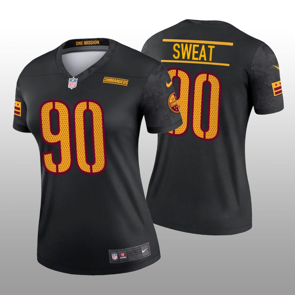 Washington Commanders Montez Sweat Black Jersey Alternate Legend Women's