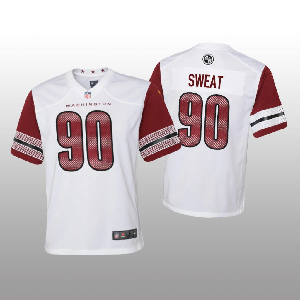 Washington Commanders Montez Sweat White Jersey Game Youth