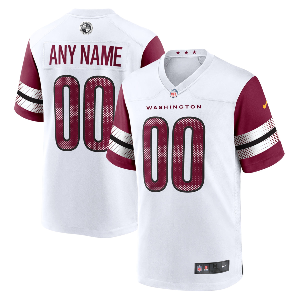 Washington Commanders Nike Game Custom Player Jersey White