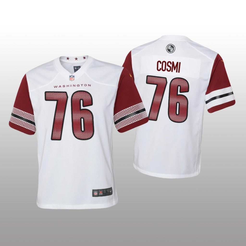 Washington Commanders Samuel Cosmi White Jersey Game Youth