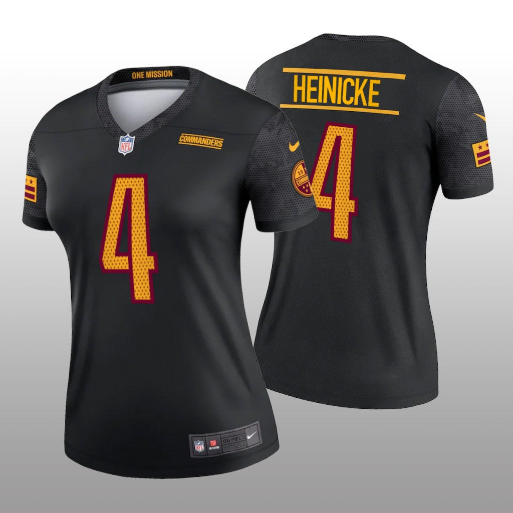 Washington Commanders Taylor Heinicke Black Jersey Alternate Legend Women's