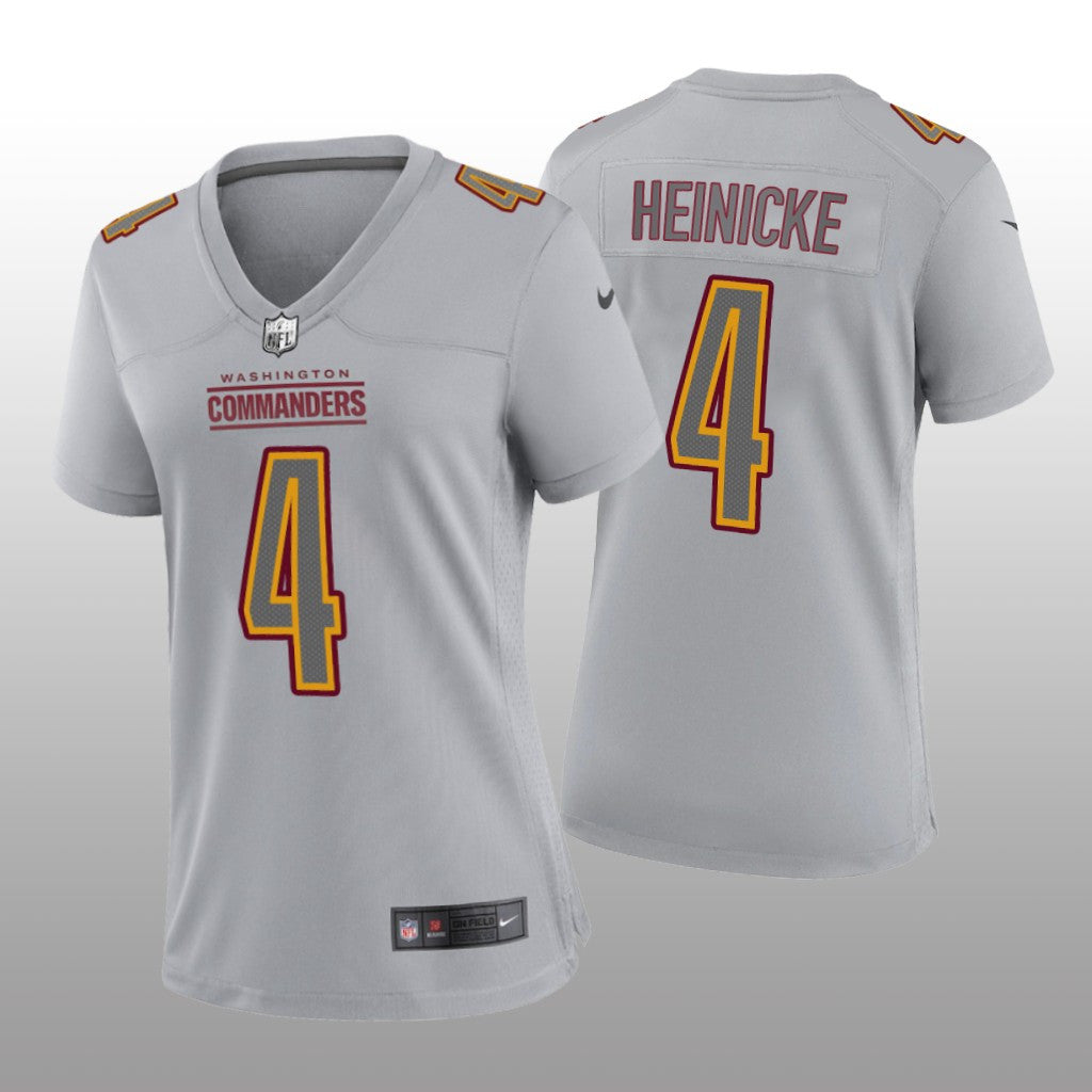 Washington Commanders Taylor Heinicke Gray Jersey Atmosphere Fashion Game Women's