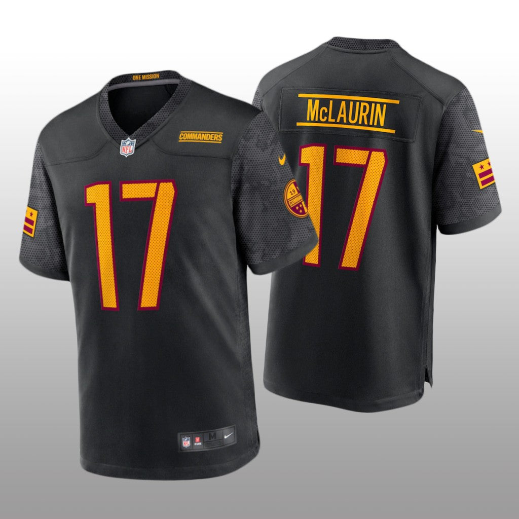 Washington Commanders Terry McLaurin Black Jersey Alternate Game Youth