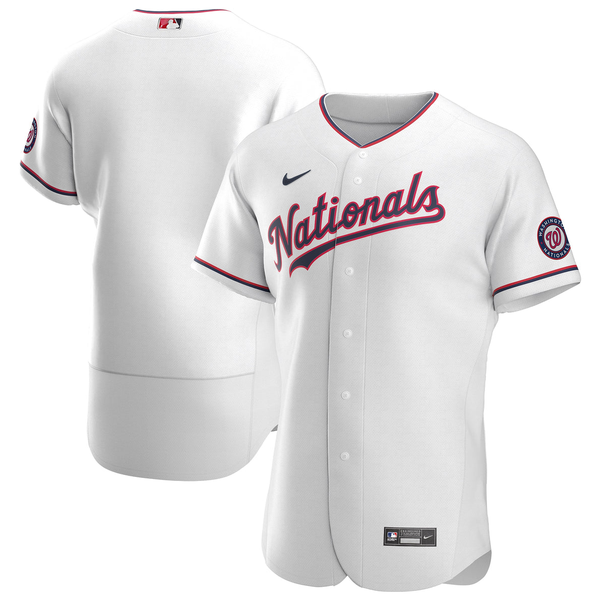 Washington Nationals Nike Alternate Authentic Team Jersey White