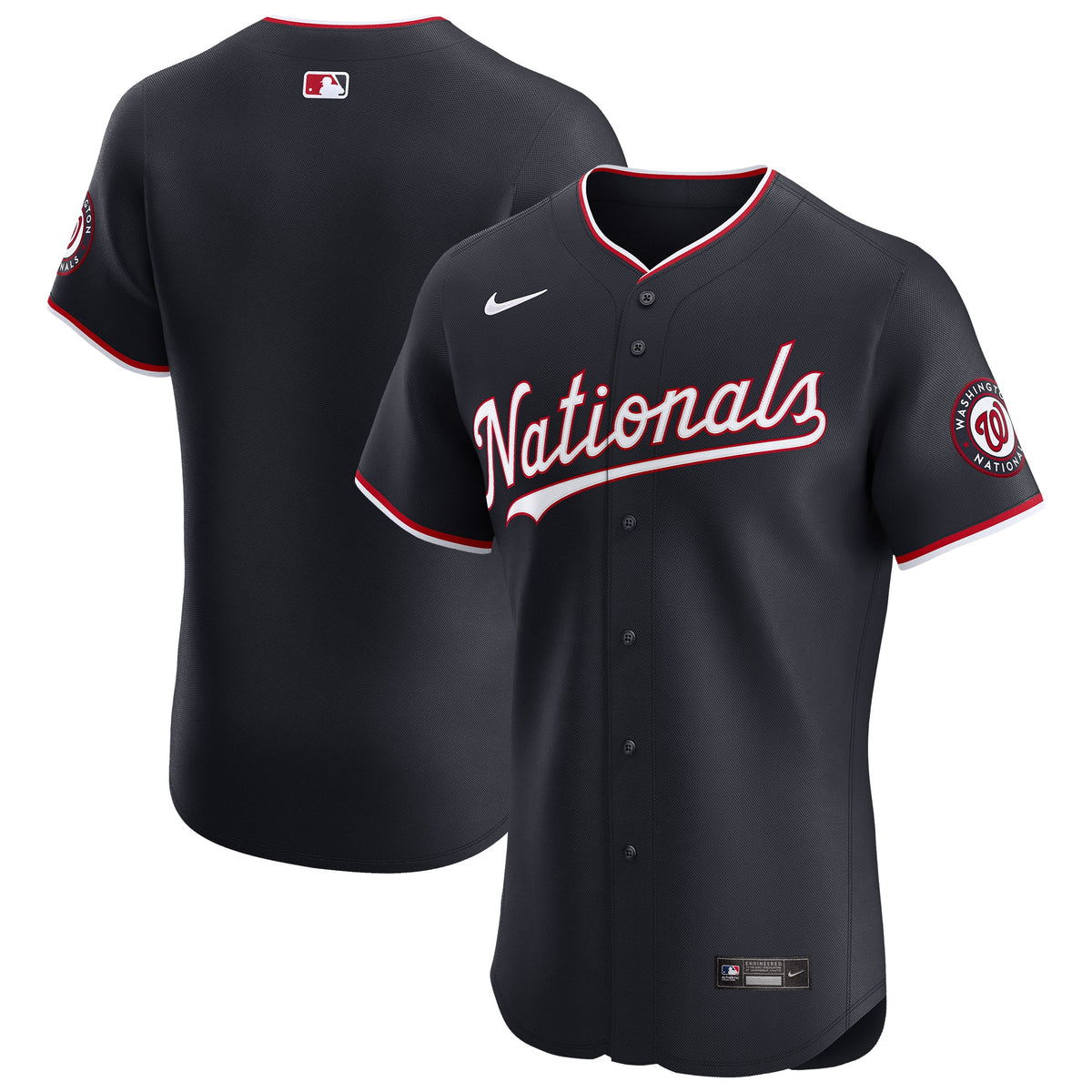 Washington Nationals Nike Alternate Vapor Premier Elite Patch Jersey Navy