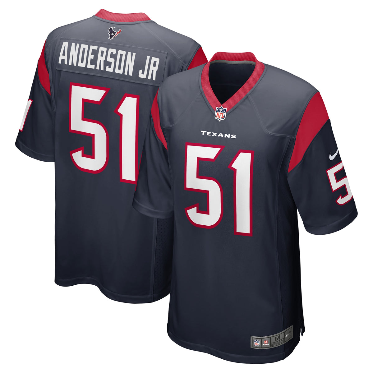 Will Anderson Jr. Houston Texans Nike 2023 NFL Draft First Round Pick Game Jersey Navy