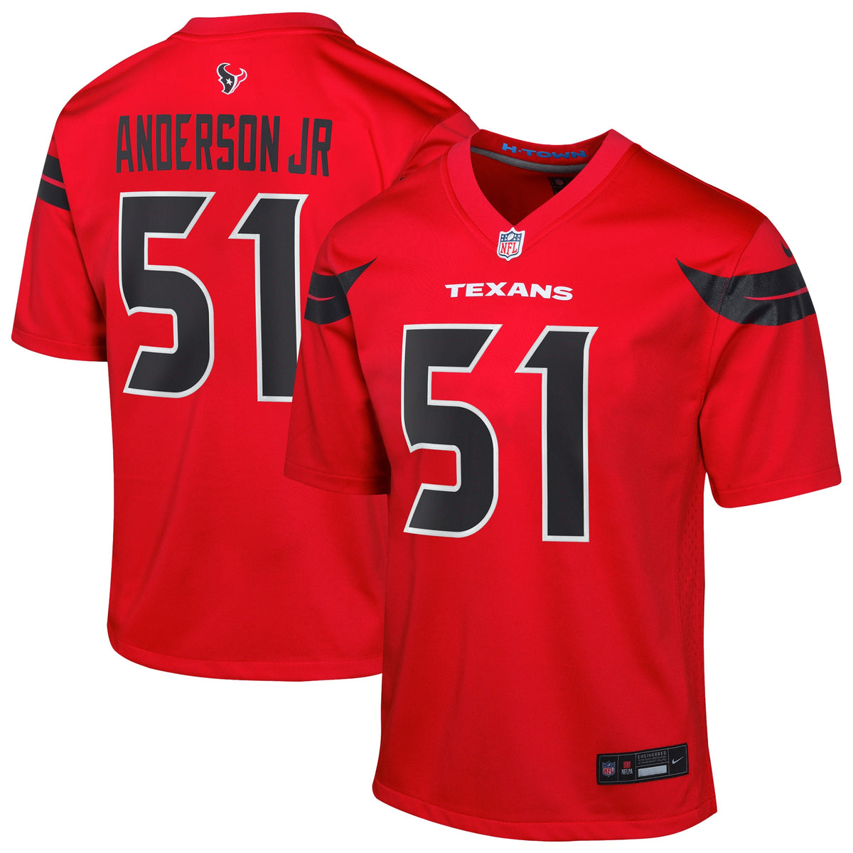 Will Anderson Jr. Houston Texans Nike Youth Alternate Game Jersey Red