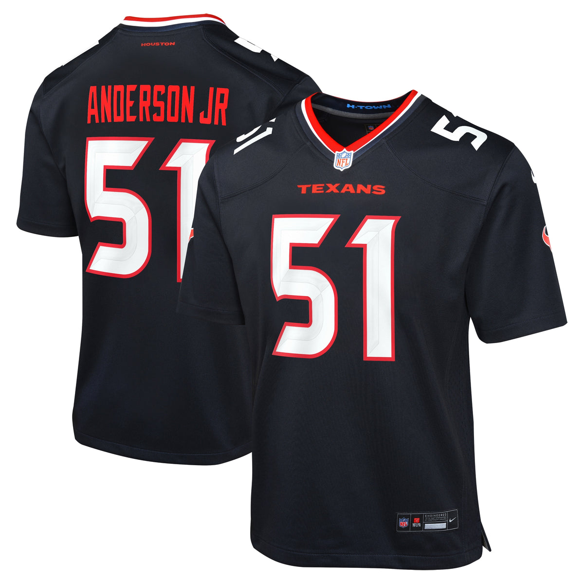 Will Anderson Jr. Houston Texans Nike Youth Game Jersey Navy