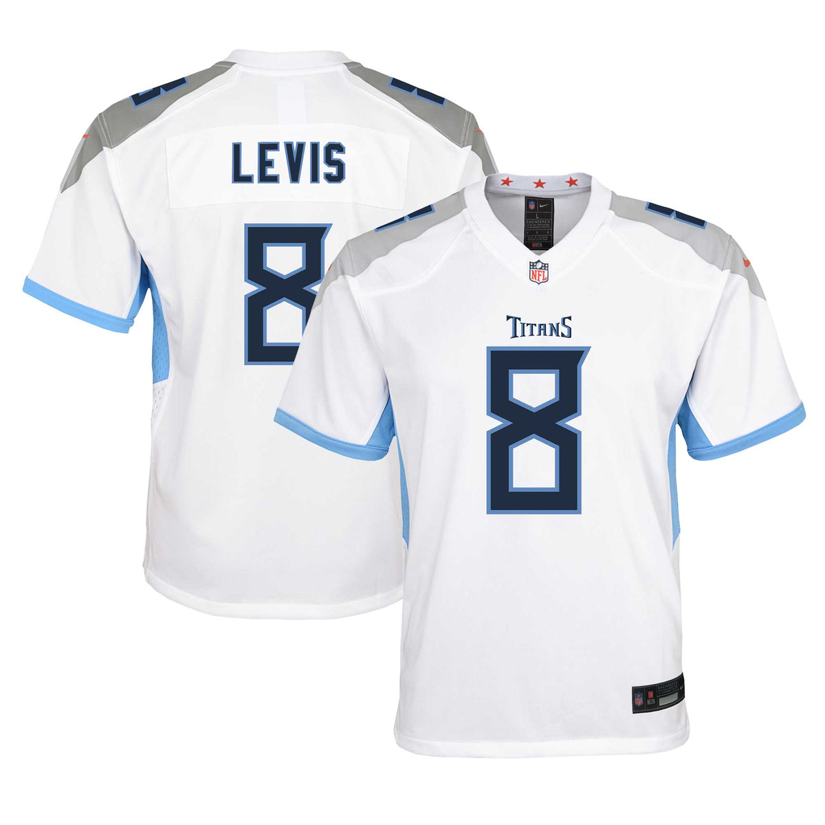 Will Levis Tennessee Titans Nike Youth Player Game Jersey White