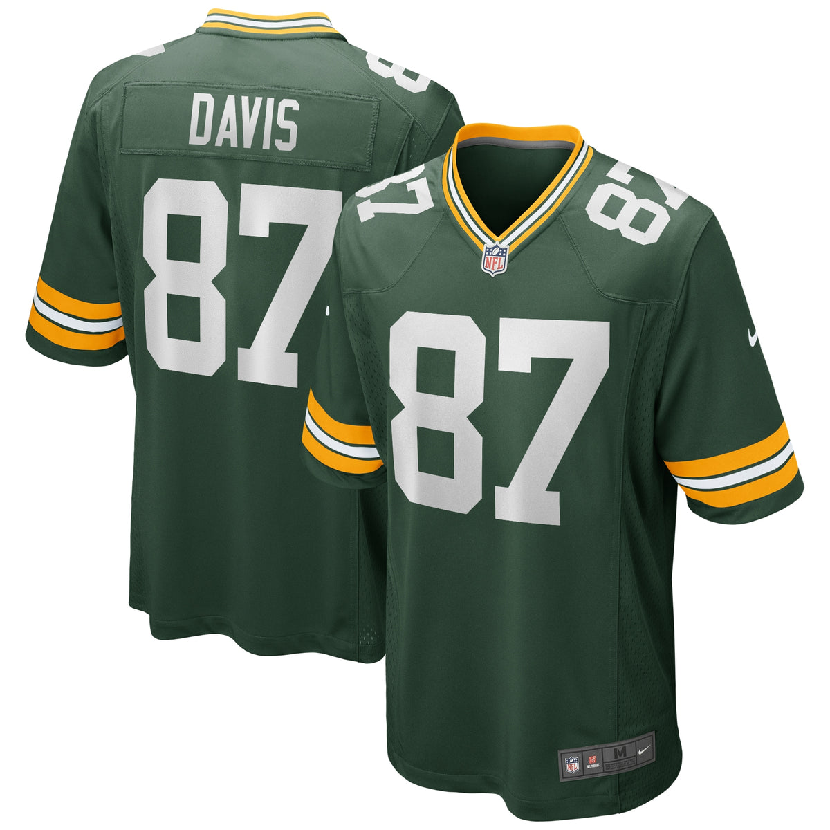 Willie Davis Green Bay Packers Nike Game Retired Player Jersey Green