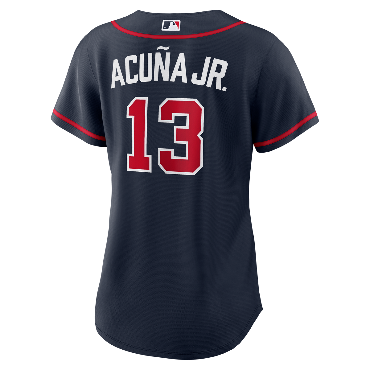 Women's Atlanta Braves Ronald Acuí±a Jr. Nike Navy Alternate Replica Jersey