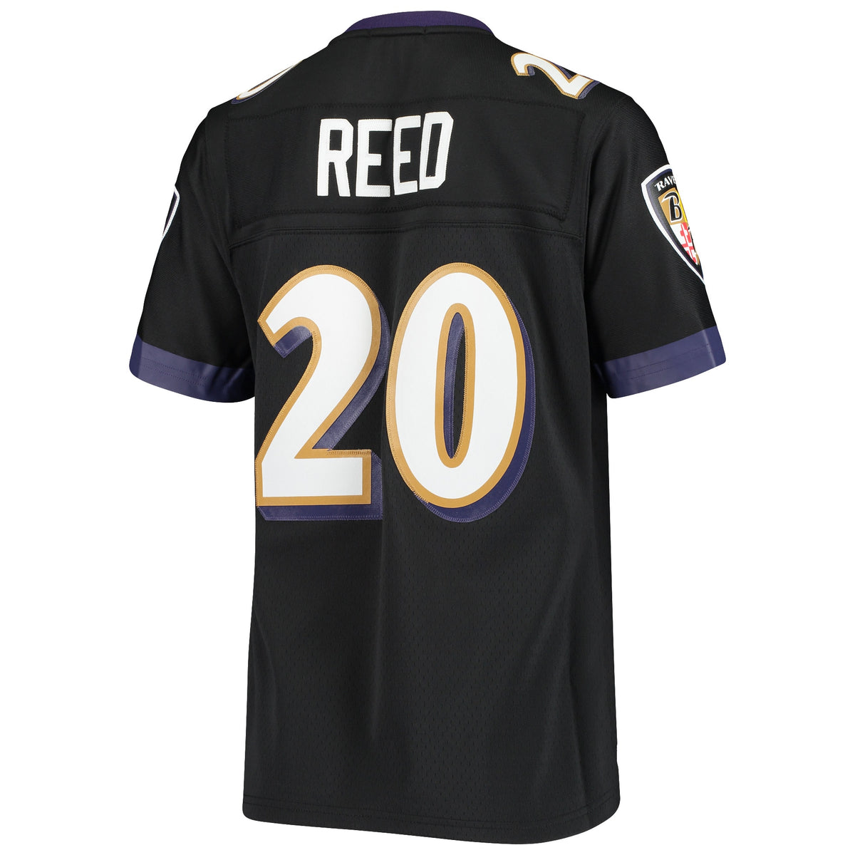 Women's Baltimore Ravens Ed Reed Mitchell & Ness Black Legacy Replica Team Jersey