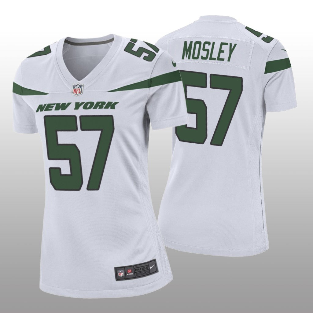 Women's C.J. Mosley #57 New York Jets White Game Jersey