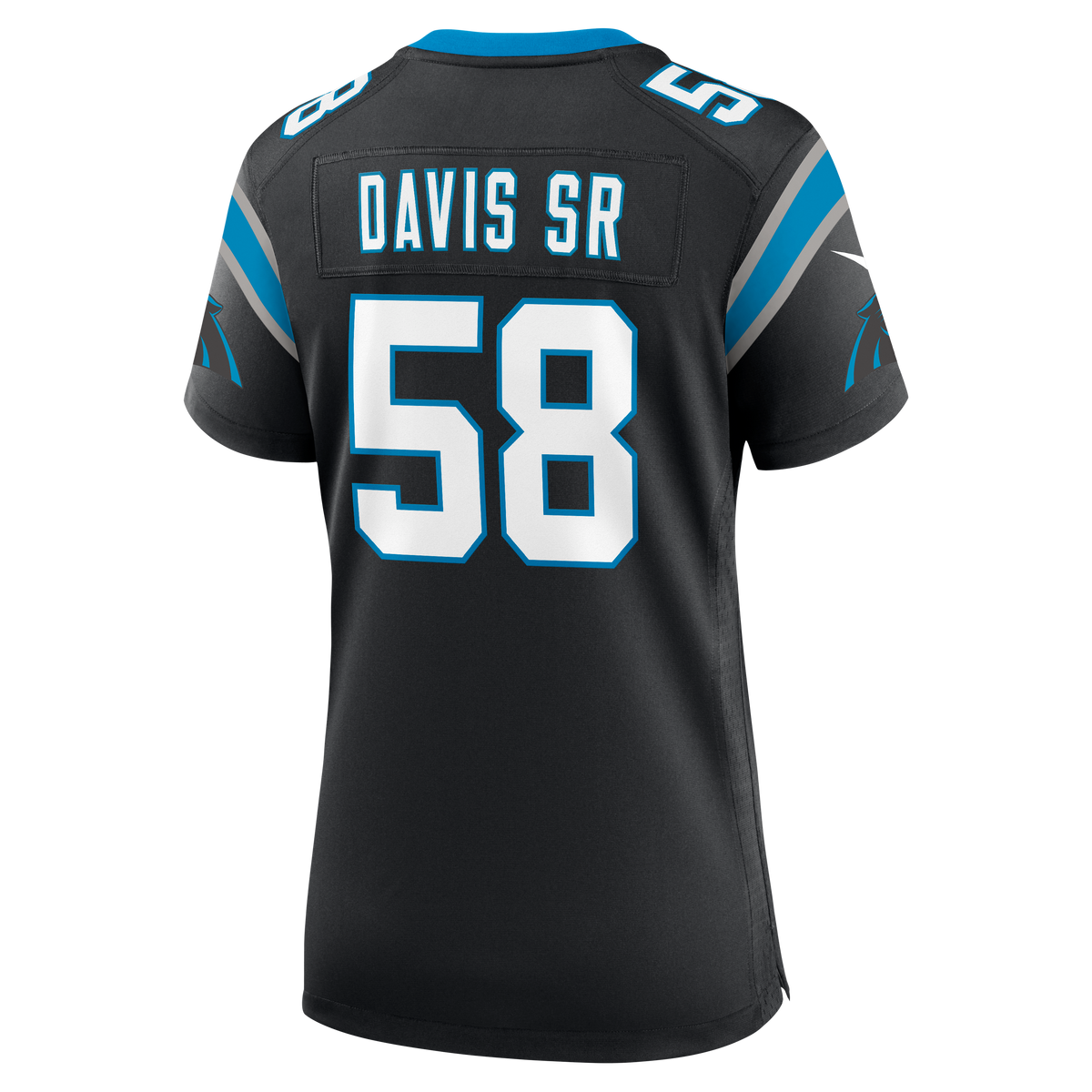 Women's Carolina Panthers Thomas Davis Sr. Nike Black Team Retired Game Jersey