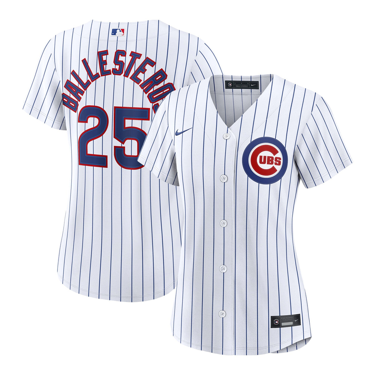 Women's Chicago Cubs Moisí©s Ballesteros Nike White Home Replica Jersey