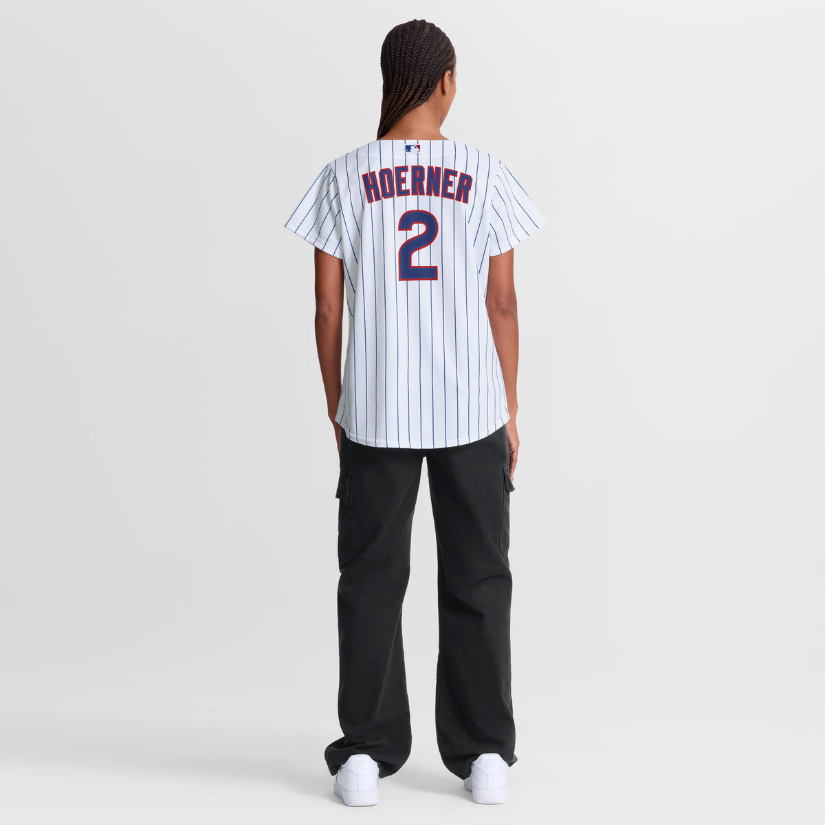 Women's Chicago Cubs Nico Hoerner Nike White Home Replica Jersey