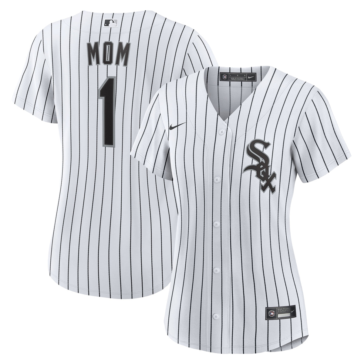 Women's Chicago White Sox Nike White #1 Mom Home Replica Jersey