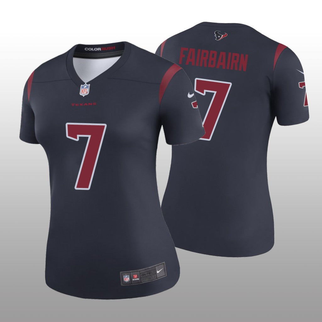 Women's Color Rush Legend Ka&'imi Fairbairn #7 Houston Texans Navy Jersey
