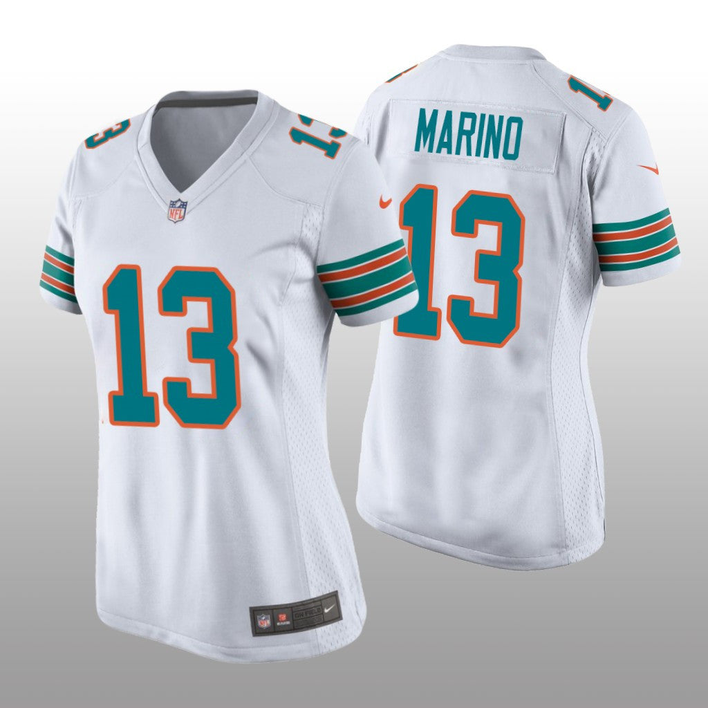 Women's Dan Marino Miami Dolphins White Throwback Jersey