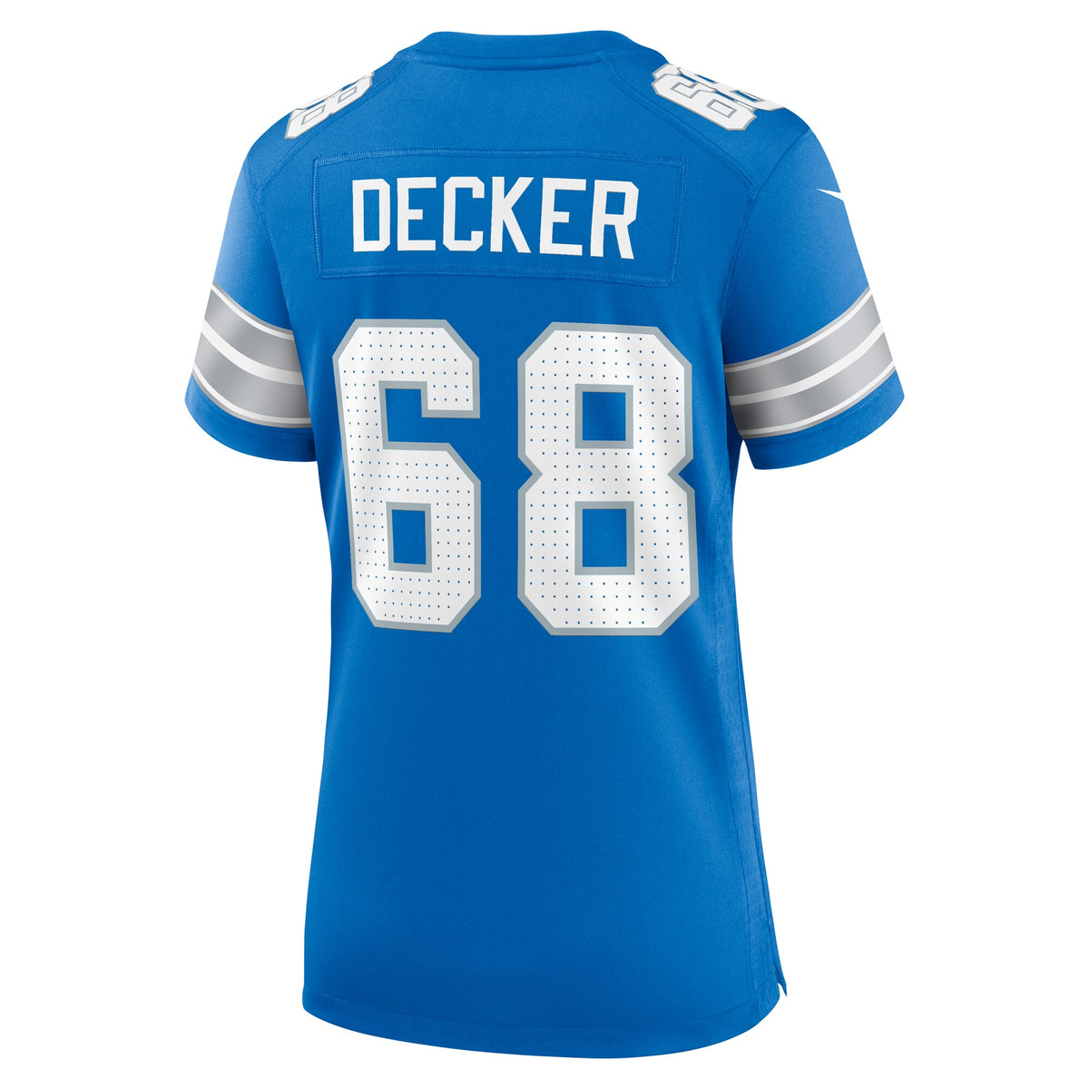 Women's Detroit Lions Taylor Decker Nike Blue Team Game Jersey