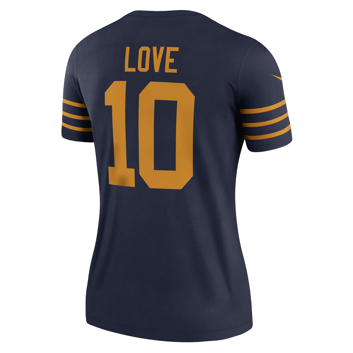 Women's Green Bay Packers Jordan Love Nike Navy The 1923 Classic Legend Player Dri-FIT Top